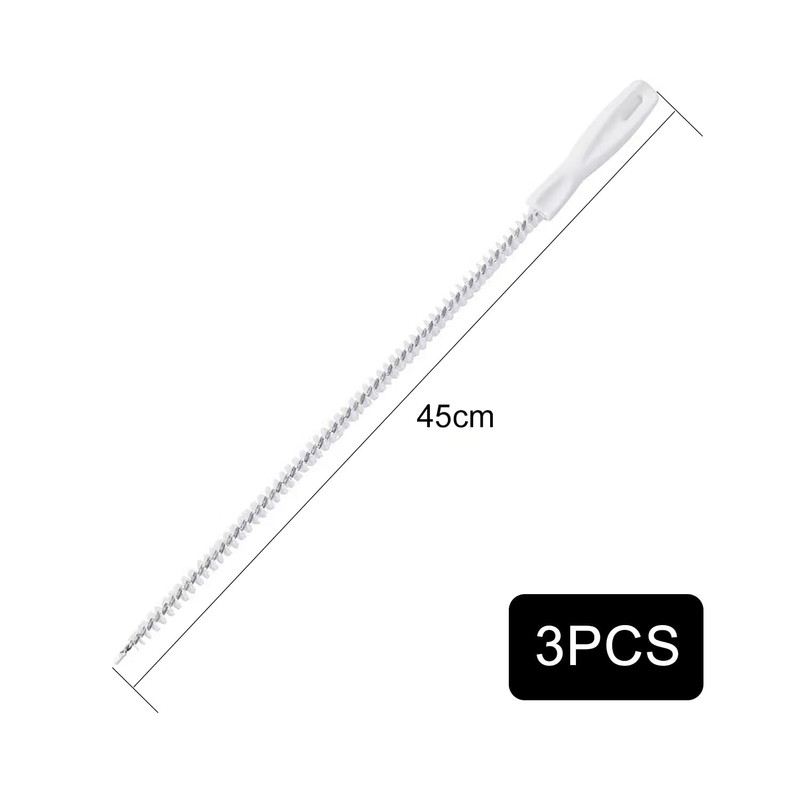 EUZUXU 3Pcs 45cm Sink Cleaning Brush, Drain Unblocker Tool Brush,