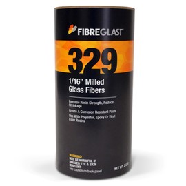 Fibre Glast #329-1/16 Inch Milled Glass Fibers – Mix with Epoxy Resin for Corrosion-Resistant Putty, Filler, Gel Coat, Auto Surfacing, General Sealant & Marine Repairs, 1/2 Gallon – Made in USA