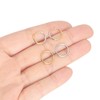 Longbeauty 4 Pieces 16G Seamless Piercing Rings Stainless Steel Septum