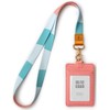 SENLLY ID Card Holder with Cute Lanyard, Vertical ID Card