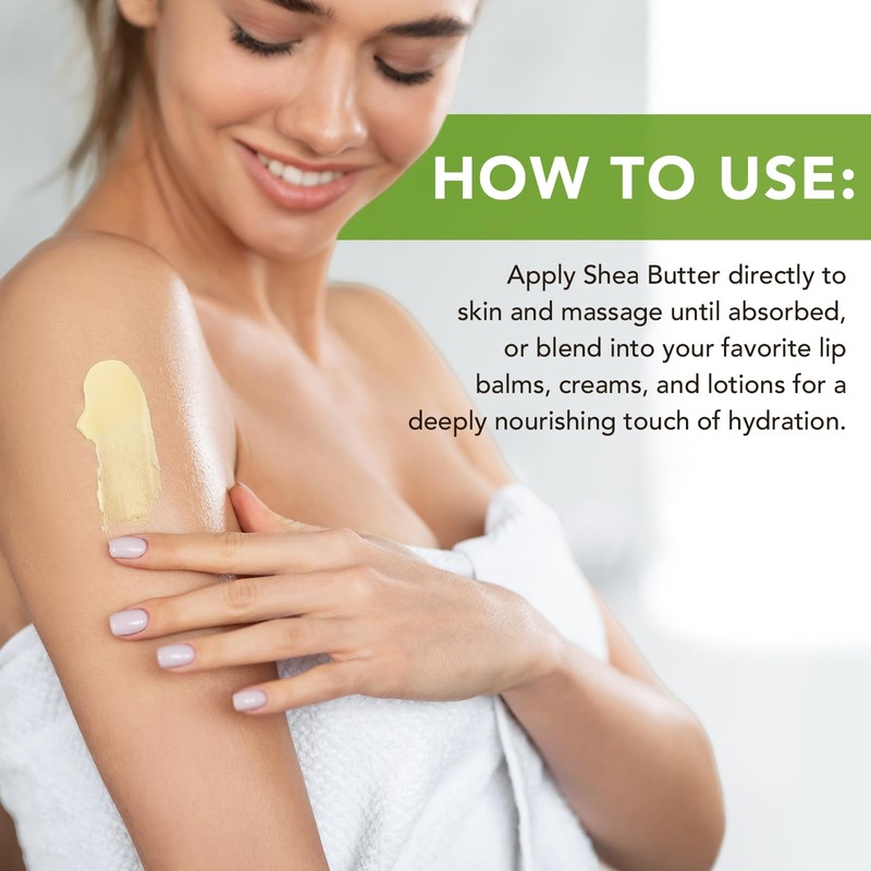 Btefls Pure Organic Shea Butter Raw, Unrefined Body & Face