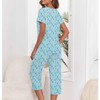 American Trends Pajama Sets for Women Cotton Sleepwear Short Sleeve