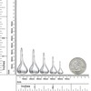 Bling Jewelry Polished Teardrop Sterling Silver Drop Hook Earrings