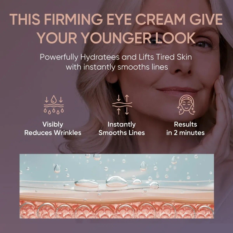 Crema De Contorno De Ojos Antiarrugas De Acción Rápida: Efec
