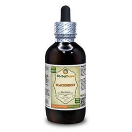 BlackBerry (Rubus fruticosus) Tincture, Organic Dried Leaves Liquid Extract (Brand Name: HerbalTerra, Proudly Made in USA) 4 fl.oz (120 ml)