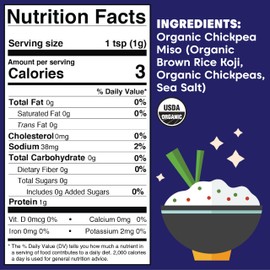 Wilderness Poets, Miso Nooch - 100% Dried Organic Chickpea Miso Umami Seasoning - Sprinkle on Everything. Organic, Vegan, Soy Free (6 Ounce)