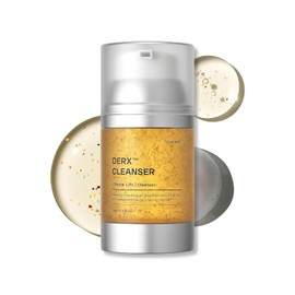 Oganacell DERX Cleanser - Limpiador de nueces para poros obstruidos, exfoliante diario suave para piel suave, lavado facial coreano, 4.7 onzas lquidas