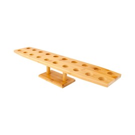 Restaurantware 22.5 x 4.3 Inch Oval Cone Stand 1 Sturdy Cone Holder - With 20 Slots Cones Sold Separately Bamboo Cone Holder For Buffets Banquets Or Catering Events Party Supplies