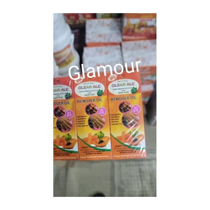 Clear all 2pcs. Clear ALL knuckles, Elbows, knees, Feet Oil