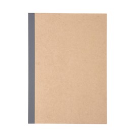 Muji NAA11A9S Notebook, 0.2 inch (6 mm) Horizontal Rule, Beige, B5, B Ruled, 30 Sheets, Thread Bound
