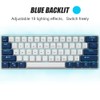 abucow 60% Mechanical Gaming Keyboard Red Switch Wired Compact Keyboard