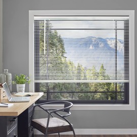 CHICOLOGY Blinds for Windows , Mini Blinds , Window Blinds , Door Blinds , Blinds & Shades , Camper Blinds , Mini Blinds for Windows , Horizontal Window Blinds , Gloss White, 60"W X 60"H