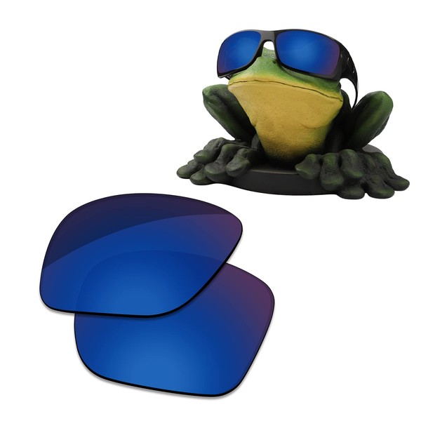 Acefrog Lentes de repuesto polarizados con revestimiento AR de 1,8 mm de grosor para gafas de sol Oakley Hijinx, color azul medianoche