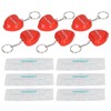 6pcs Cardiopulmonary Resuscitation Face Shield Portable Hygienic Pocket Facial Cover