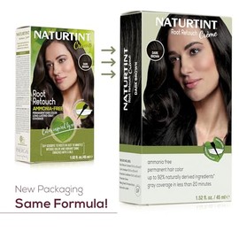 Tinte para cabello permanente sin amoníaco para retocar raíces Naturtint (marrón oscuro)