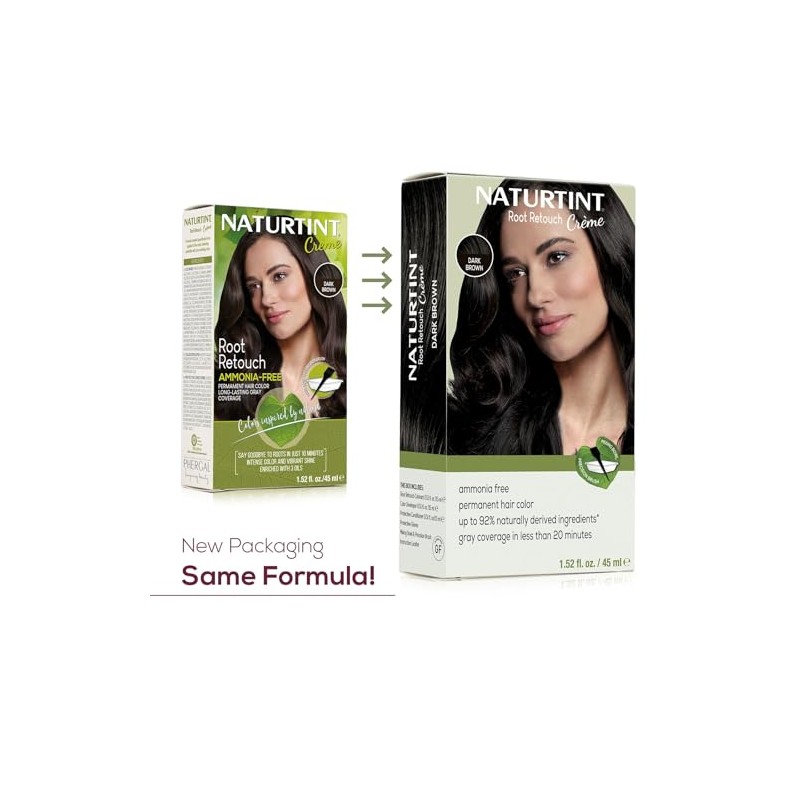 Tinte para cabello permanente sin amoníaco para retocar raíces Naturtint