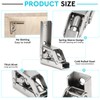 EFUTURETIME 4 x Cabinet Hinges Folding Screw-On Hinge with Spring,