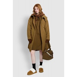 JAJU [JAJU/자주] 여 루즈핏 롱 패딩 야상_올리브 [JAJU] Women's Loose Fit Long Padding Coat_Olive