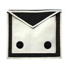 FELLOW CRAFT MALTA REGULATION APRON - WHITE & BLACK (Imitation)