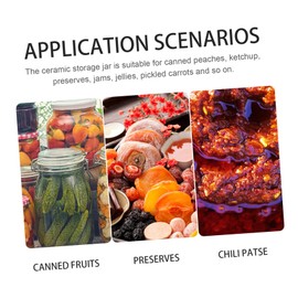 Kimchi Altar Ceramic Can Pot Traditional Pickles Jar Jar Ceramic Kimchi Container Ceramic Kimchi Jar Jars Pickle Kit Seal Pickle Jar Ceramics