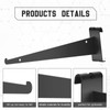 Blulu 10 Pcs 12" Gridwall Knife Shelf Bracket with Lip