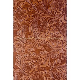 The Tannery Embossed Flower Genuine Leather Hides for Crafts, Home Decor, Tooling, Sewing - Hobby Workshop Crafting Leather 12x24
