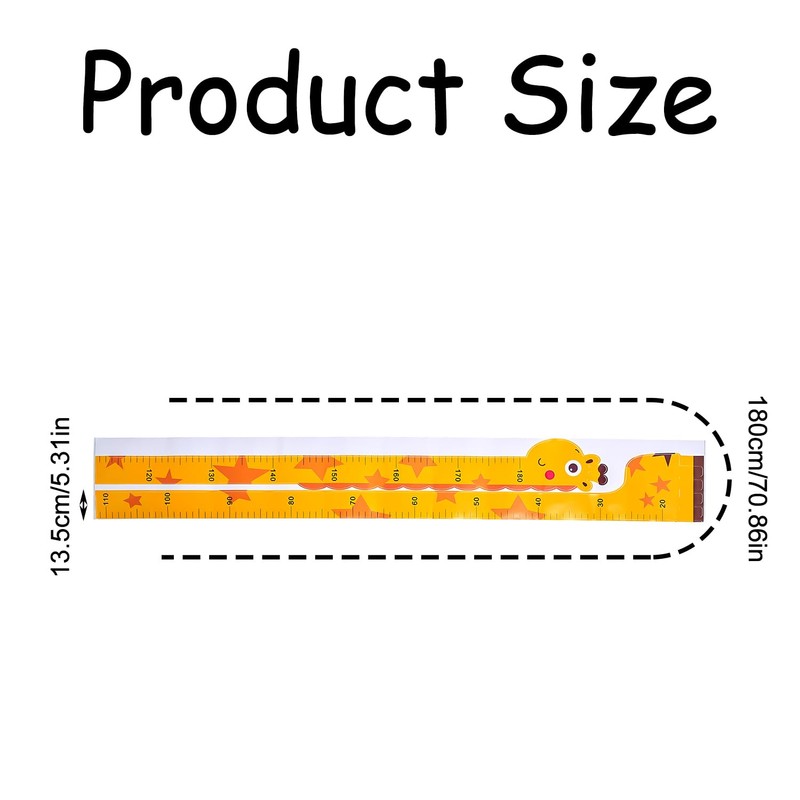 Luckious Jungle Giraffe Design Kids Giraffe Height Chart,Growth Chart Wall