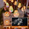 BYIZO Outdoor String Lights, 66FT 27 LED Iridescent Holographic Bulbs,