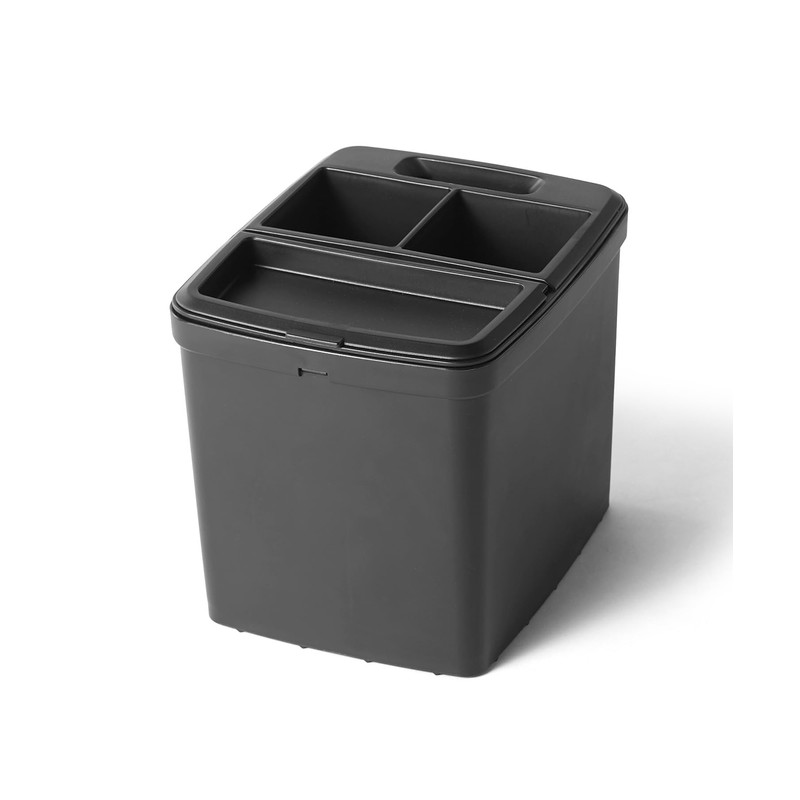 GORDON MILLER Car Dust Box with Drink Holder, Black 1739743