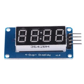 HiLetgo 2pcs 0.36" 4-Digit Tube LED Segment Display Module Red Common Anode TM1637 Drive Chip Tube Clock Display for Arduino UNO R3