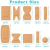 Assorted Bandage Variety Pack (800 Pcs), Waterproof & Breathable Large