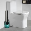 Glass Decorative Toilet Bowl Cleaner Brushes & Holder Set for