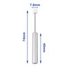 ECSiNG 2pcs 74x40x7.8mm Soft-Close Trash Can Damper Piston with Lid