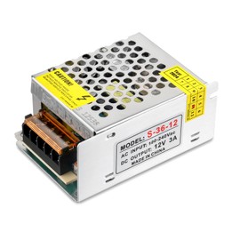 HPMN 12V 3A Power Supply 36W AC/DC Adapter Switching Power Transformer AC 100V-240V to DC 12 Volt 3 Amp Converter Low Voltage Output for LED Strip Light Security System CCTV Camera