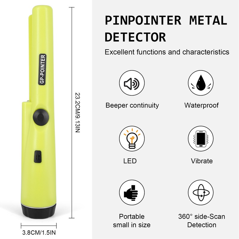 Metal Detector Handheld Portable Professional Gold Treasure Hunting Unearthing Tool