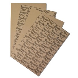 diconfa 4 x pure soloid FS 53 sealing paper like Abil N - set each 1x 0.25 mm / 0.5 mm / 1.0 mm / 1.5 mm - oil / petrol resistant - approx. DIN A4 200 x 300 mm - car, motorcycle, scooter, vintage car,