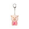 Naito Design Laboratory Puuton Keychain Mascot Pink Sitting 44418