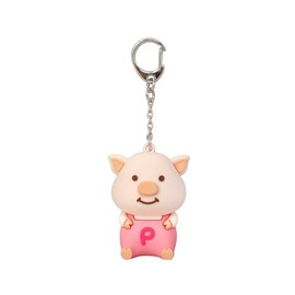 Naito Design Laboratory Puuton Keychain Mascot Pink Sitting 44418