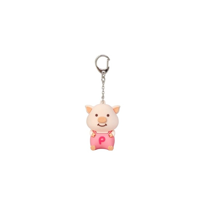 Naito Design Laboratory Puuton Keychain Mascot Pink Sitting 44418