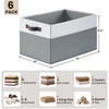 Criusia Closet Organizers and Storage Baskets - 6 Pack Shelf