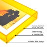 4x6 Picture Frame, Acrylic Magnetic Picture Frame Wall Mount Tabletop