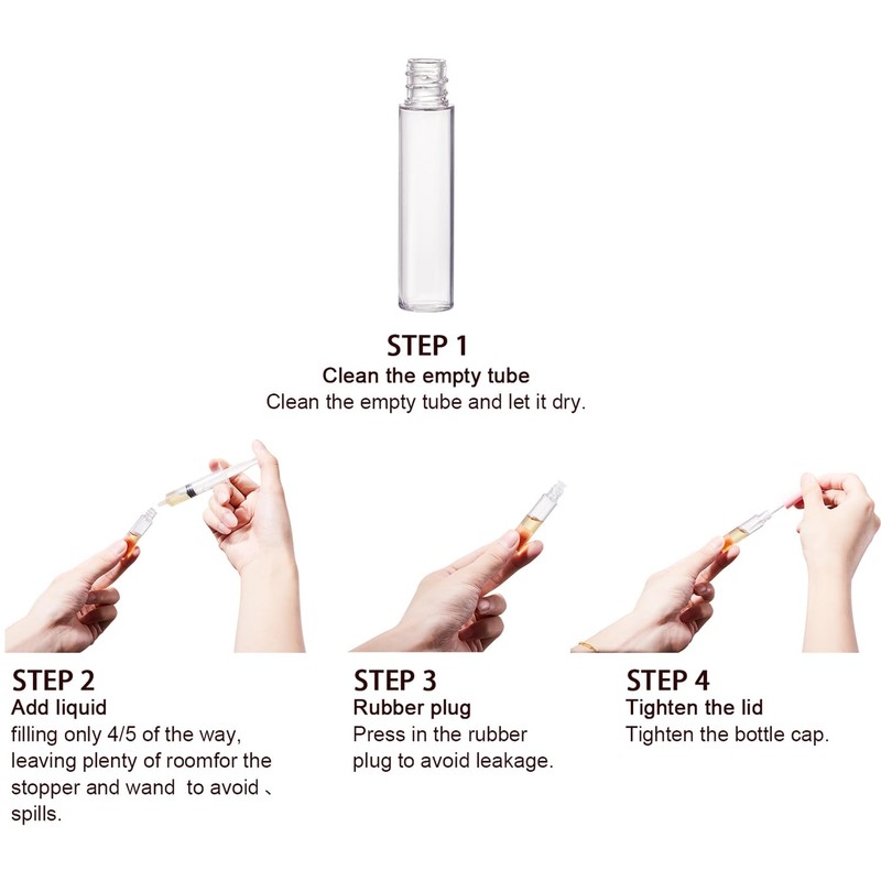 CAIYA Pack of 20 Empty Lip Gloss Tubes Containers, 4