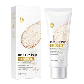 Espuma Limpieza Facial Limpiador Facial de Arroz Orgánico Natura Limpieza Profunda, Nutritivo, Suavizante, Blanqueador, Espuma Anti Acne (Arroz)      