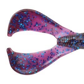 Berkley Powerbait The Boss Grub Fishing Soft Bait, Blue Fleck, 4"