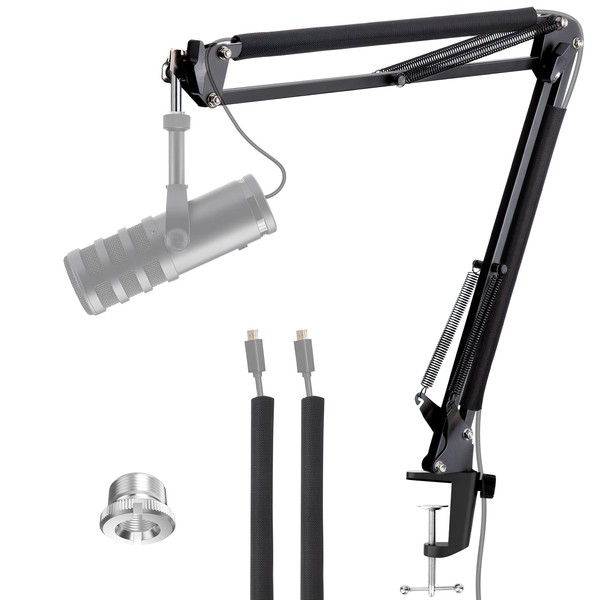 Boom Arm Compatible with Samson Q9U Microphone - Professional Adjustable