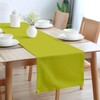 Encasa Homes table runner for 8 seater table, lime green,