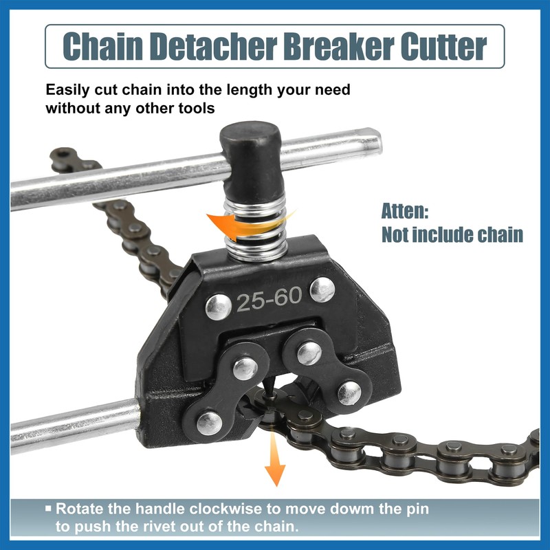 A ABSOPRO Roller Chain Tools Kit 25-60 Chain Detacher Breaker