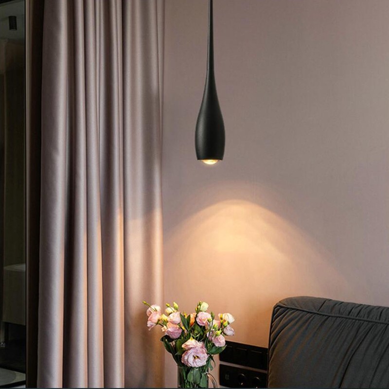 Modern Pendant Light for Kitchen Island Iron LED Hanging Ceiling
