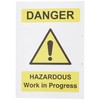 Caledonia Signs 58171 "Permit to Work: Electrical Work" Label, 3