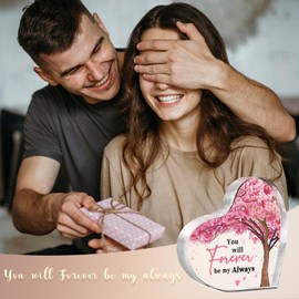 Gleevara Gifts for Girlfriend, Cute Girlfriend Gifts, Heart-Shaped Plaque Wife Girlfriend Birthday Presents, Romantic Gifts for Her on Valentines Day, Anniversary